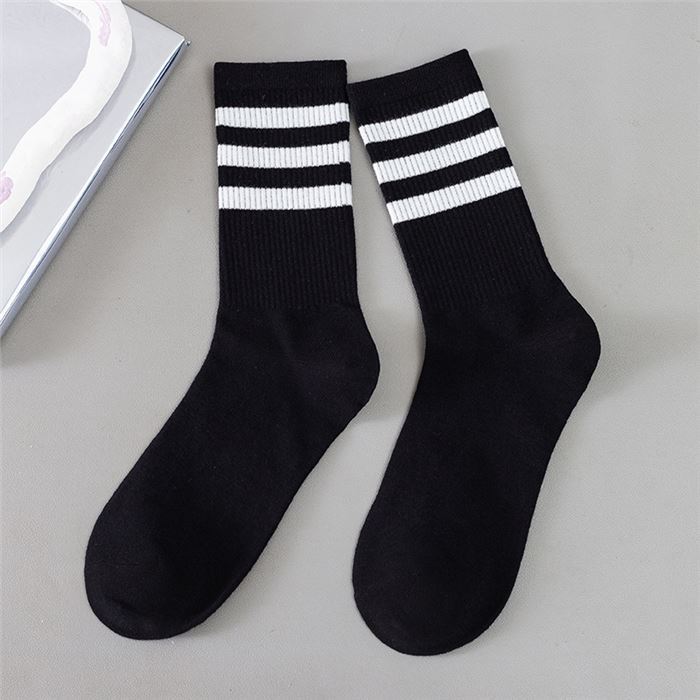 Socks  black with stripes