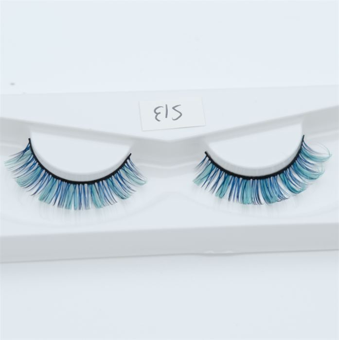 Curly color false eyelashes S13