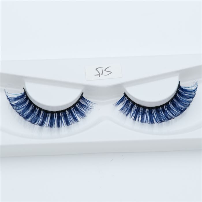 Curly color false eyelashes S15