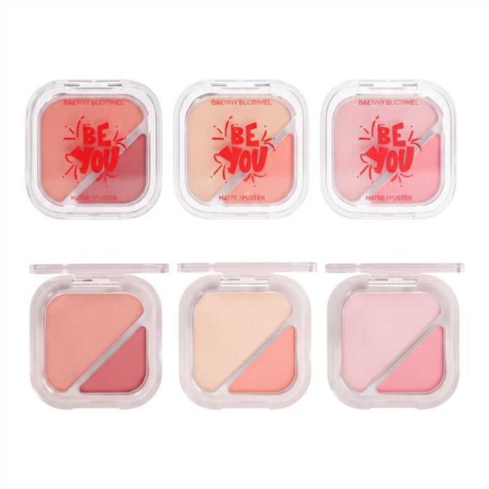 Dual-Tone Matte Blush Palette