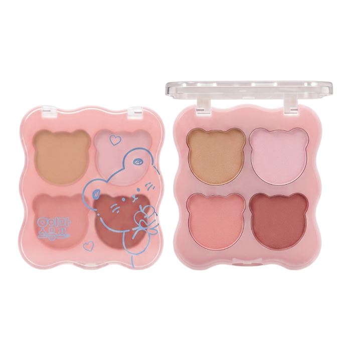 Cute Bear 4-Color Matte Blush Palette