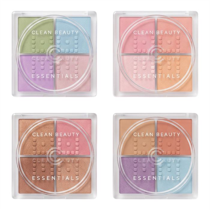 Iridescent 4-Grid Baked Setting Powder